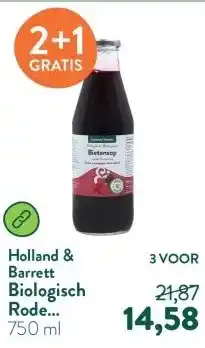 Holland & Barrett Biologisch Rode Bietensap aanbieding