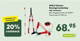 Boerenbond WOLF Garten Snoeigereedschap aanbieding