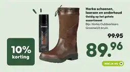 Boerenbond Horka schoenen, laarzen en onderhoud aanbieding