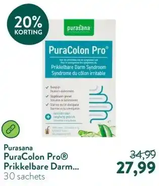 Holland & Barrett PuraColon Pro® Prikkelbare Darm Syndroom - 30 zakjes aanbieding
