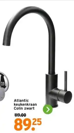 GAMMA Atlantic keukenkraan Colin zwart aanbieding