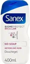 Bol.com Sanex Biome Protect Micellar No Soap Douchegel - 400 ml (voor gevoelige huid) aanbieding