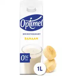 Jumbo Optimel Drinkyoghurt banaan 0% vet 1 L aanbieding