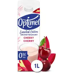Jumbo Optimel Drinkyoghurt Cheeky Cherry 0% Vet Limited Edition 1L aanbieding