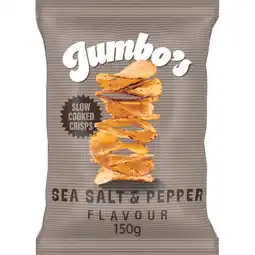 Jumbo Jumbo's Chips Sea Salt & Pepper 150 g aanbieding