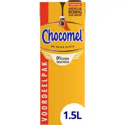 Jumbo Chocomel 0% Suiker Toegevoegd Voordeelpak 1,5 L aanbieding