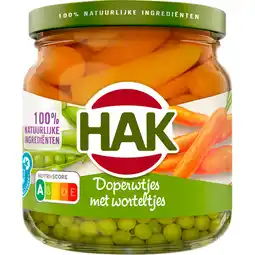 Jumbo Hak Doperwtjes met Worteltjes 195 g aanbieding