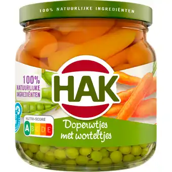 Jumbo Hak Doperwtjes met Worteltjes 195 g aanbieding
