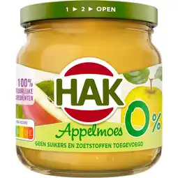 Jumbo Hak Appelmoes 0% 190 g aanbieding