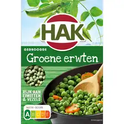 Jumbo Hak Gedroogde Groene Erwten 500 g aanbieding