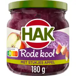Jumbo Hak Rode Kool met Stukjes Appel 180 g aanbieding