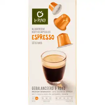 Jumbo La Place Koffiecups Espresso 10 Stuks aanbieding