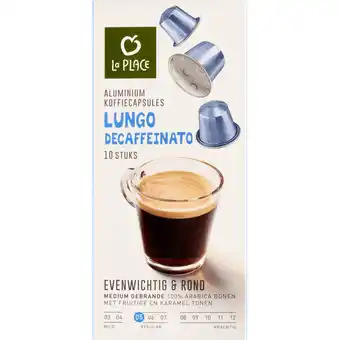 Jumbo La Place Koffiecups Lungo Decaffeinato 10 Stuks aanbieding