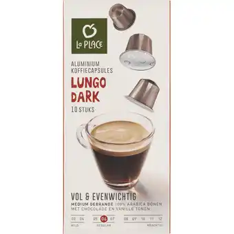 Jumbo La Place Koffiecups Lungo Dark 10 Stuks aanbieding