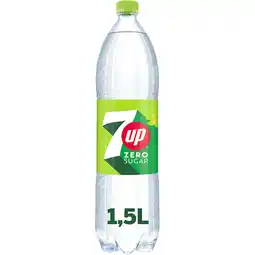 Jumbo 7UP Zero Sugar Refreshing Lemon & Lime Taste 1,5 L aanbieding