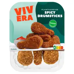 Jumbo Vivera Plantaardige Spicy Drumsticks 4 Stuks 216 g aanbieding