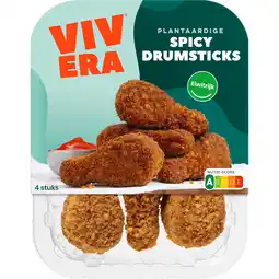 Jumbo Vivera Plantaardige Spicy Drumsticks 4 Stuks 216 g aanbieding
