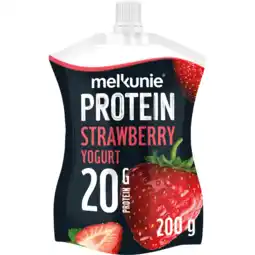 Jumbo Melkunie Protein Strawberry Yoghurt 0,6% Fat 200 g aanbieding