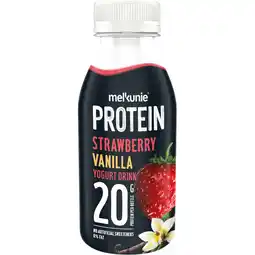 Jumbo Melkunie Protein Strawberry Vanilla Yogurt Drink 330 ml aanbieding