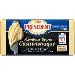 Jumbo Président Roomboter Ongezouten 225 g aanbieding