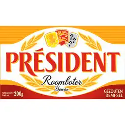 Jumbo Président Roomboter Gezouten 200 g aanbieding