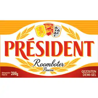 Jumbo Président Roomboter Gezouten 200 g aanbieding