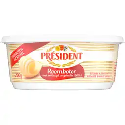 Jumbo Président Gezouten Roomboter met Verlaagd Vetgehalte (60%) 200 g aanbieding