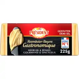 Jumbo Président Gezouten Roomboter 225 g aanbieding