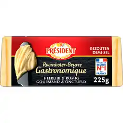 Jumbo Président Gezouten Roomboter 225 g aanbieding