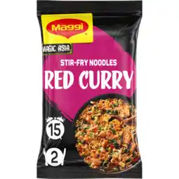 Jumbo Maggi Magic Asia Stir-Fry Noodles Red Curry 185 g aanbieding