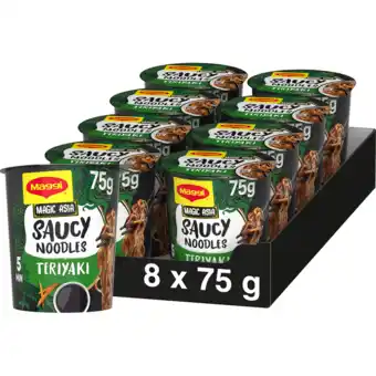 Jumbo Maggi Magic Asia Saucy Noodles Teriyaki 75 g aanbieding
