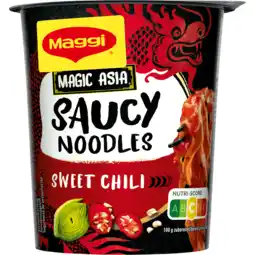 Jumbo Maggi Magic Asia Saucy Noodles Sweet Chili 75 g aanbieding