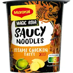 Jumbo Maggi Magic Asia Saucy Noodles Sesame Chicken Taste 75 g aanbieding