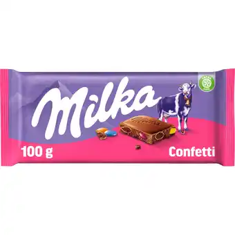 Jumbo Milka Chocoladereep confetti 100g aanbieding