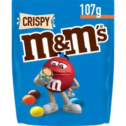 Jumbo M&M'S Crispy chocolade snoepjes 107g aanbieding