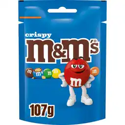 Jumbo M&M'S Crispy chocolade snoepjes 107g aanbieding