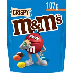 Jumbo M&M'S Crispy chocolade snoepjes 107g aanbieding