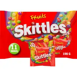 Jumbo Skittles Fruits vegan snoep uitdeelzak 11 stuks aanbieding