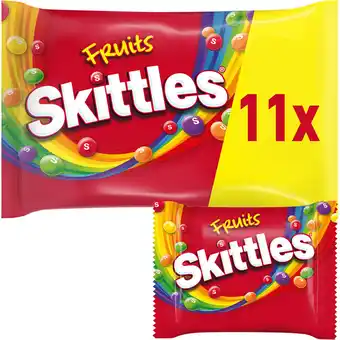 Jumbo Skittles Fruits vegan snoep uitdeelzak 11 stuks aanbieding