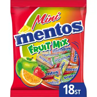 Jumbo Mentos Mini Fruit Uitdeelzak 215g aanbieding