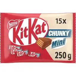 Jumbo KITKAT Chunky Mini Melkchocolade Uitdeelzak 250 g aanbieding