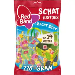 Jumbo Red Band Schatkistjes Uitdeelverpakking Zacht Zoet Snoep 228 g aanbieding
