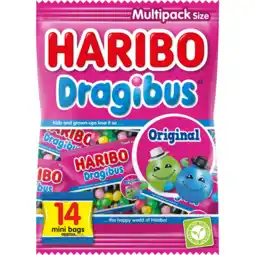 Jumbo Haribo Dragibus Original Uitdeelzakjes 350 g aanbieding