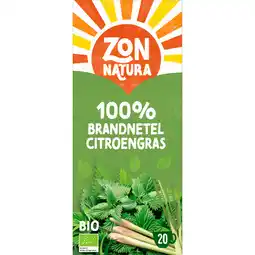 Jumbo Zonnatura Bio 100% Brandnetel Citroengras 20 Zakjes 32 g aanbieding
