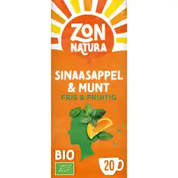 Jumbo Zonnatura Sinaasappel & Munt Kruideninfusie 20 Zakjes 34 g aanbieding