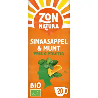 Jumbo Zonnatura Sinaasappel & Munt Kruideninfusie 20 Zakjes 34 g aanbieding