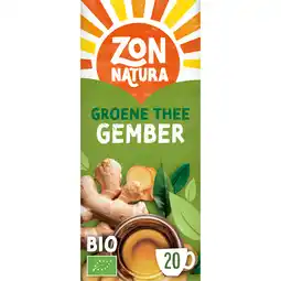 Jumbo Zonnatura Biologische Groene Thee Gember aanbieding