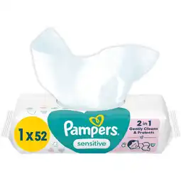 Jumbo Pampers Sensitive Babydoekjes x52 Doekjes aanbieding