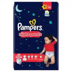 Jumbo Pampers Night Pants Maat 4, 40 luierbroekjes aanbieding