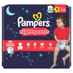 Jumbo Pampers Night Pants Maat 6, 30 luierbroekjes aanbieding